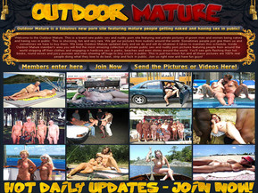 Welcome to the Outdoor Mature. This is a brand new public sex and nudity porn site featuring real private pictures of grown men and women being naked and having sex in public. This is shocking, fun and very rare. We get our pictures from nudists around the world. Sometimes people just give them us and sometimes we have to buy them. We keep Outdoor Mature updated daily and we do and will do whatever it takes to maintain this schedule. Inside Outdoor Mature member's area you will find the most amazing collection of private public sex and nudity porn pictures featuring people from around the world stripping off their clothes and engaging in hardcore sex in parks, beaches and even stores around the world. You'll see girls flashing their hot boobs, round asses and juicy pussies and men showing off huge to tiny cocks in public. This is just too much fun and all these pictures are 100% real people doing what they love to do best, strip and fuck in public. Join us right now and have fun guys!